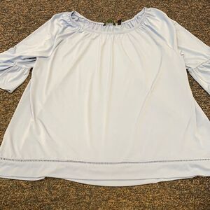 Wonder Blue Ruffle Top sz. 2X